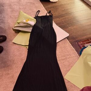 SKIMS Black Ribbed dress